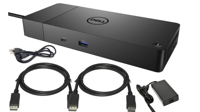 Dell Dock connecting cables and power cables