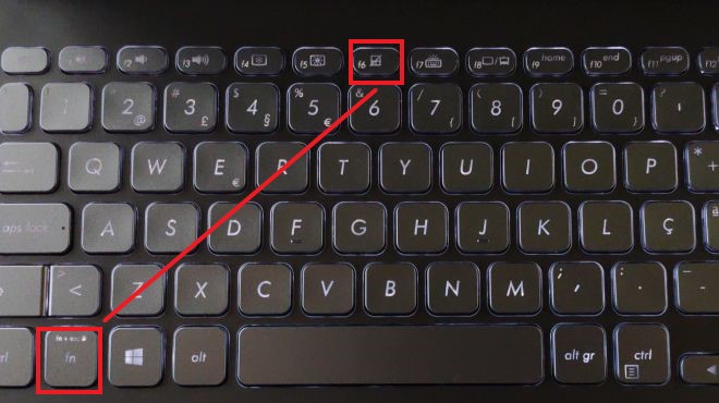 tapping the Fn + F6 hotkeys on assus laptop to enable touchpad